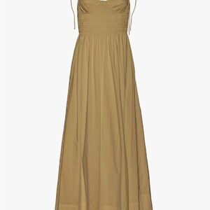 Staud Landry Elegant Tan Maxi Dress